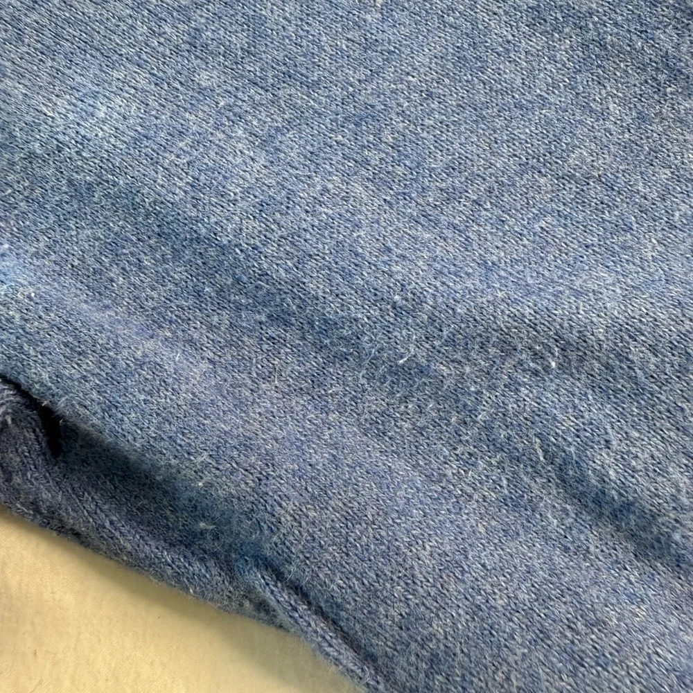 L.L.Bean Cotton Cashmere Turtleneck Sweater Blue Plus Size IX 1X - Picture 13 of 13